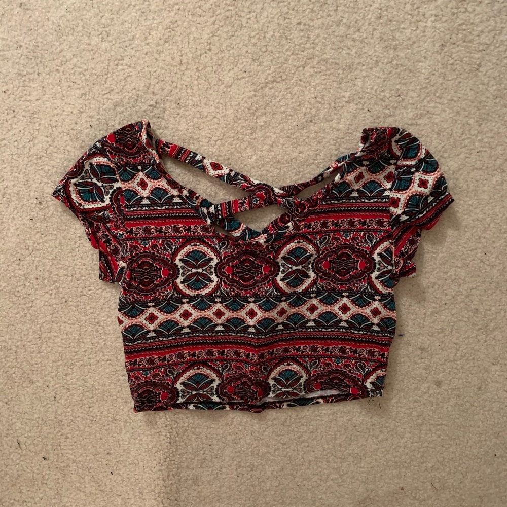 Patterned crop top
